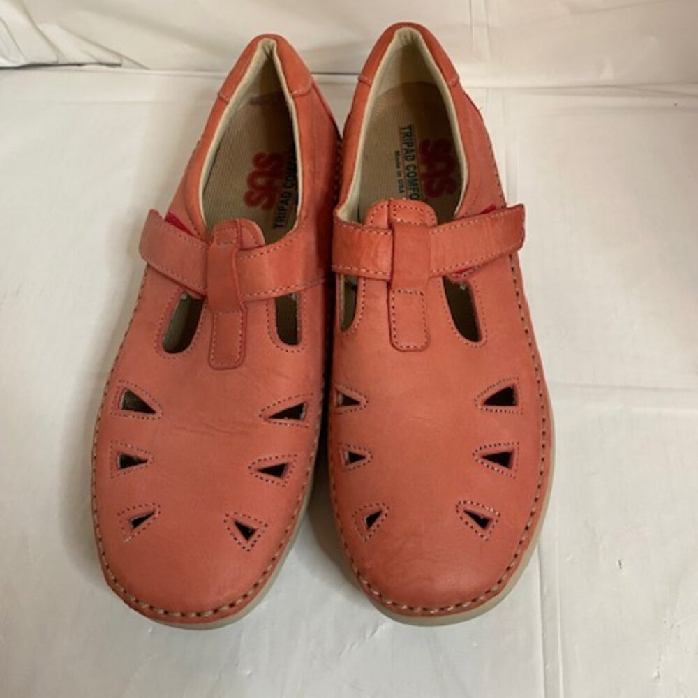 SAS Roamer Woman's Loafers Tripad Comfort Shoes Coral Pink/Salmon size 8 M